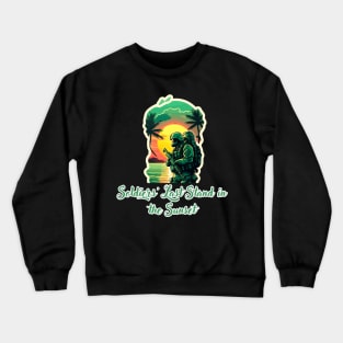 Soldiers' Last Stand in the Sunset Crewneck Sweatshirt